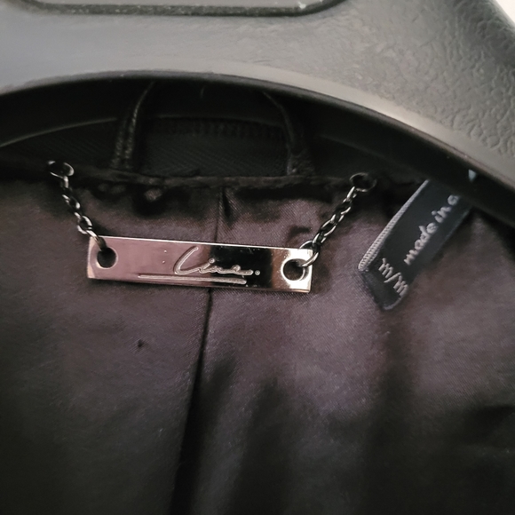 Line black lamb leather jacket. M. Pristine. - Picture 3 of 4